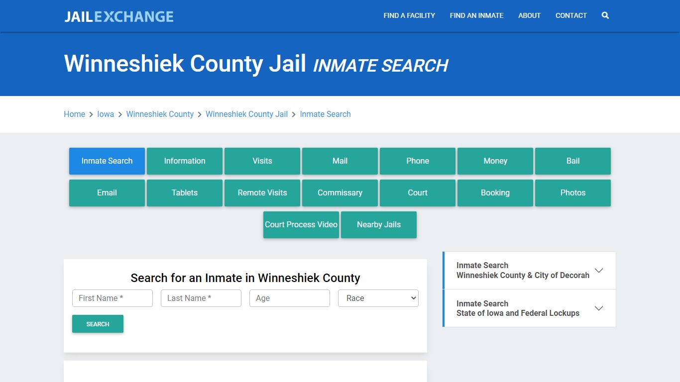 Winneshiek County Jail, IA Inmate Search: Roster & Mugshots